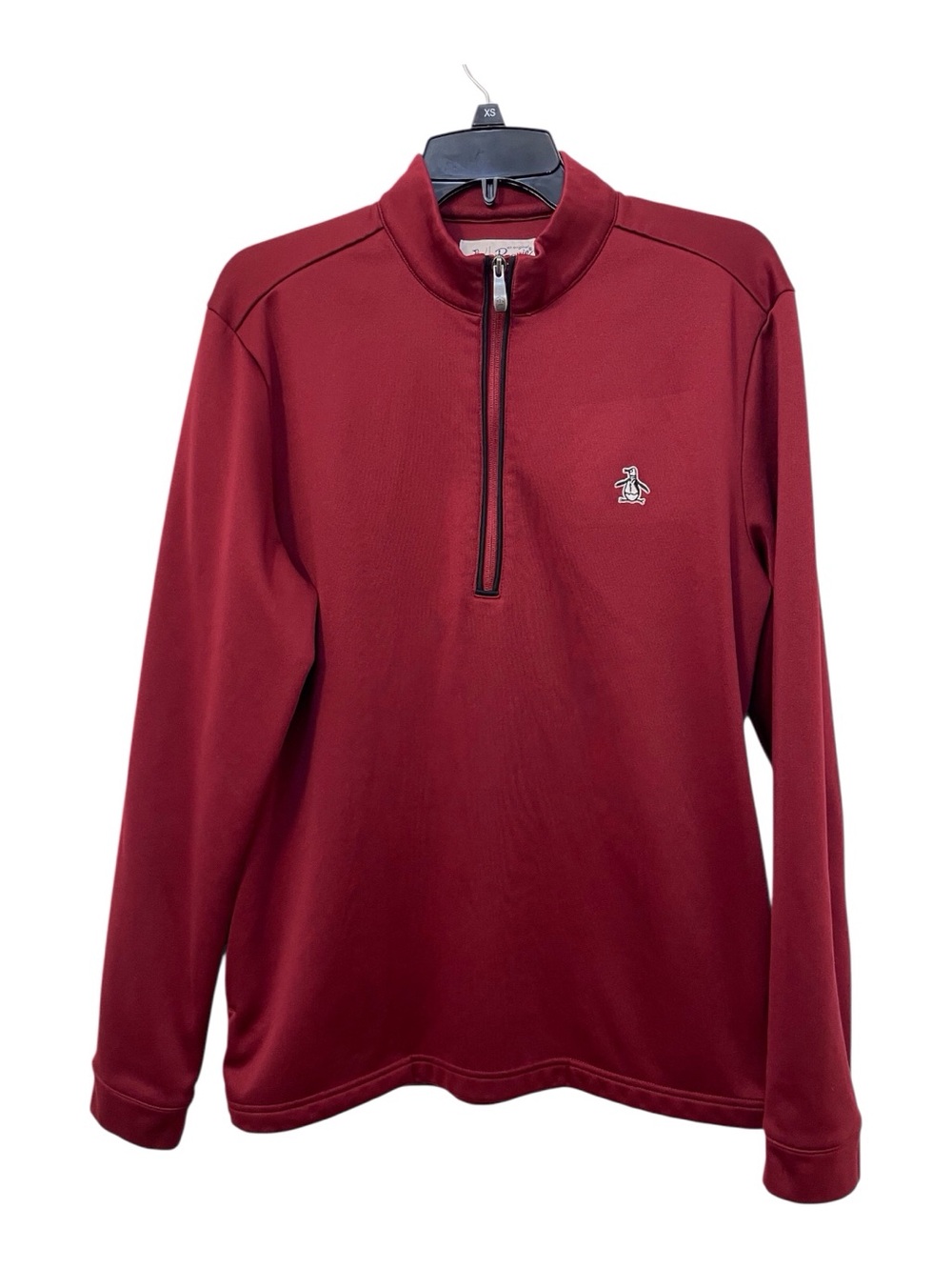 Original Penguin Men's Red Quarter-Zip Pullover,L